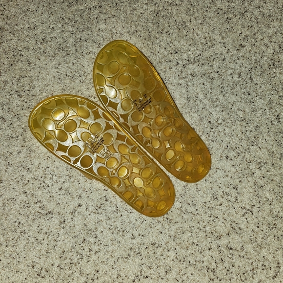 Yellow Coach Sliders/Slippers - Picture 2 of 3